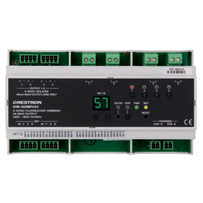 Crestron˼ DIN-4DIMFLV4  4·0-10V{(dio)ģK